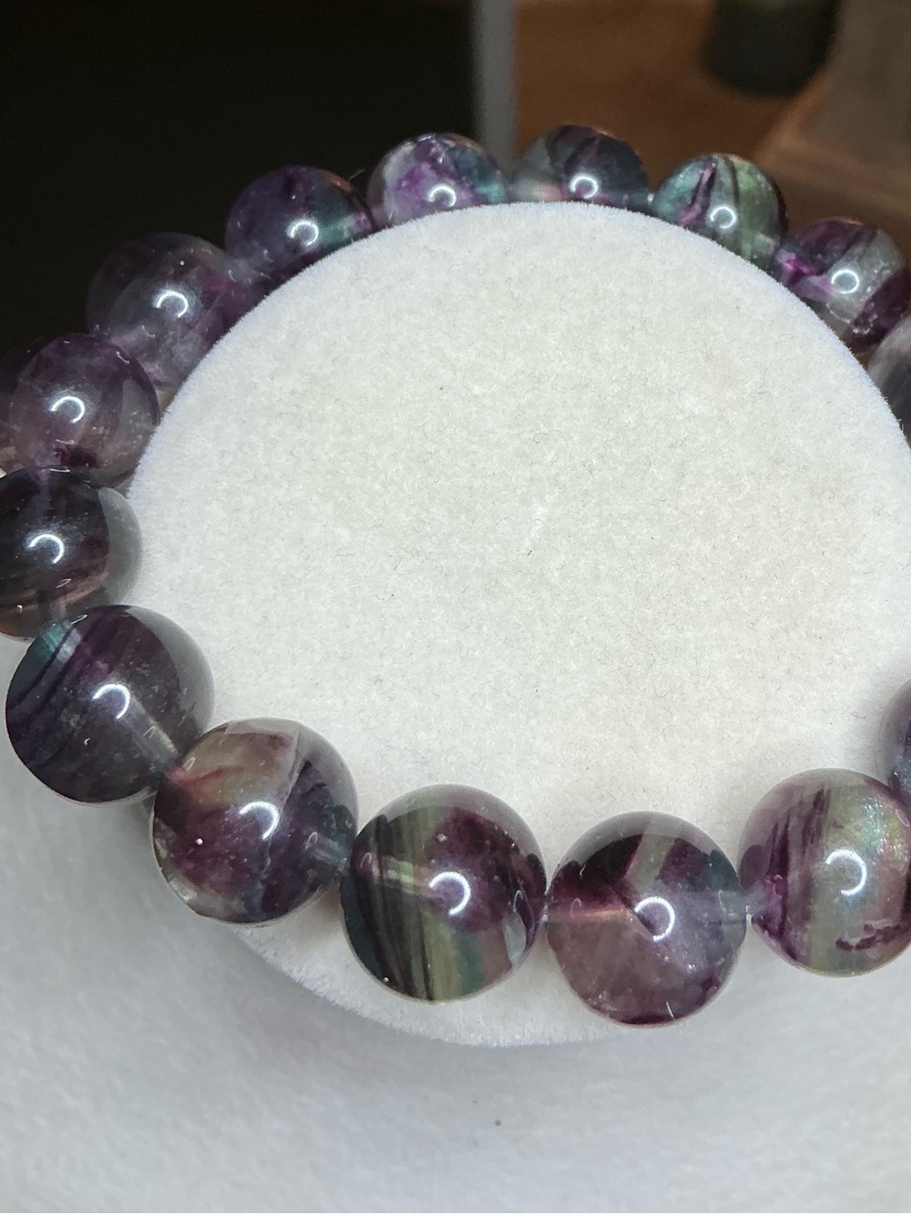 Unique Rainbow Fluorite 11mm - Picture 2 of 4